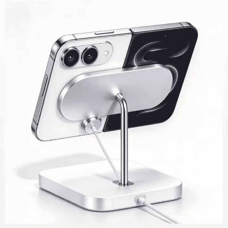 Suporte para dois iPhones com função antirroubo e carregamento
